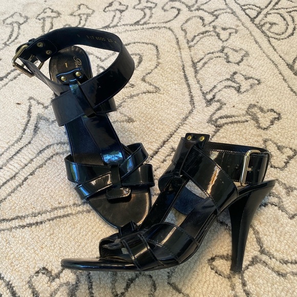 Robert Clergerie x Barneys NY Black Patent Leather Strappy size 39 - Picture 9 of 9
